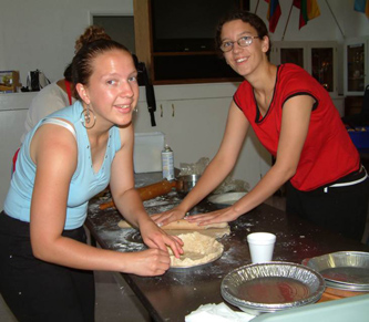 Making pies