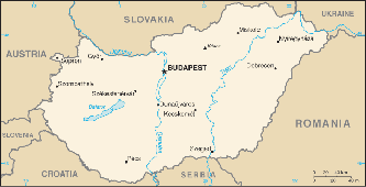 Map of Hungary